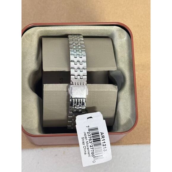 Emporio Armani AR11213 Women's Watch Modern Slim Silver Dial - Picture 3 of 5